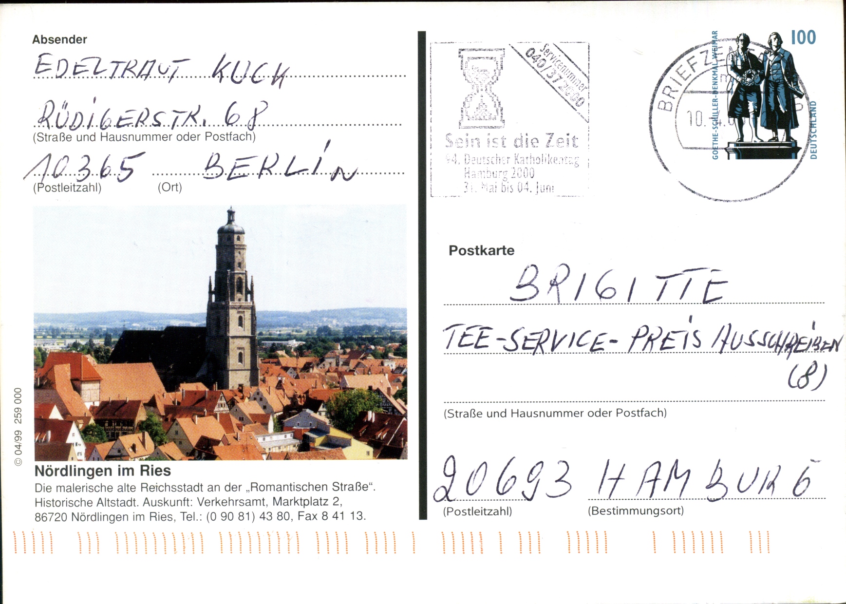 1999: Nördlingen im Ries