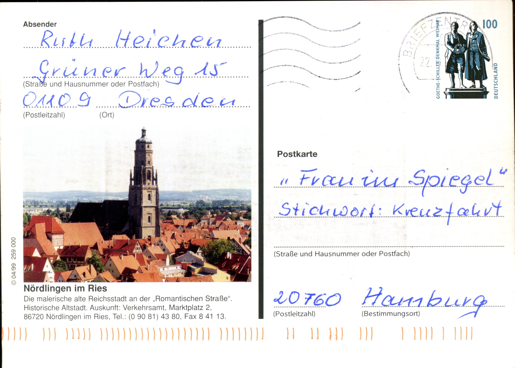 1999: Nördlingen im Ries