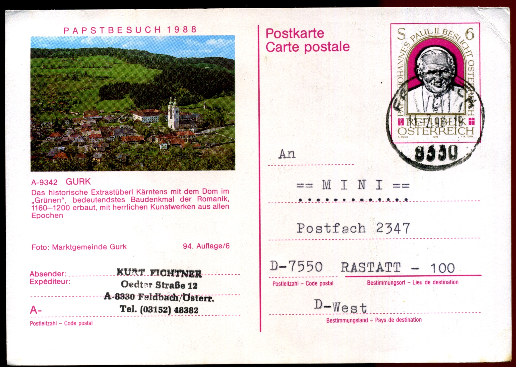 1988: Papal Visit in GURK