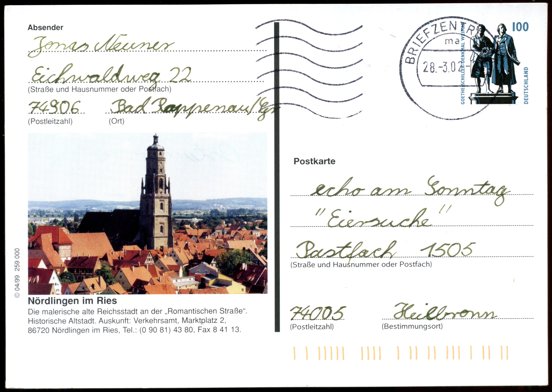 1999: Nördlingen im Ries