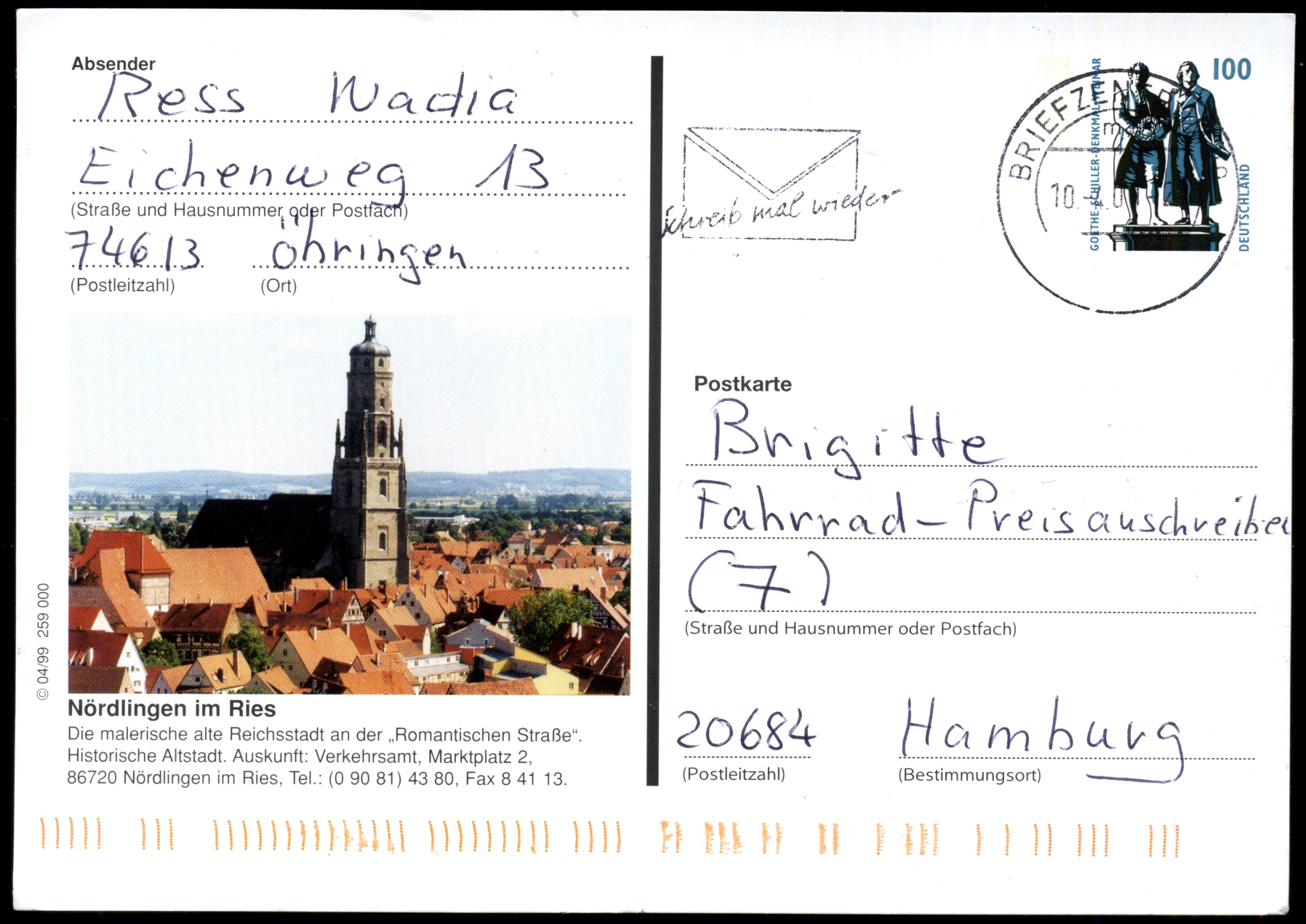 1999: Nördlingen im Ries