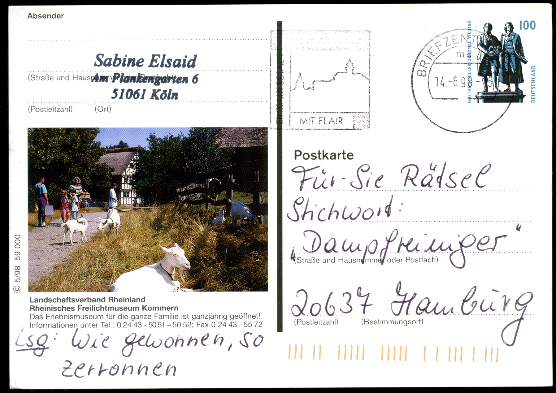 1998: Rheinisches Freilichtmuseum Kommern