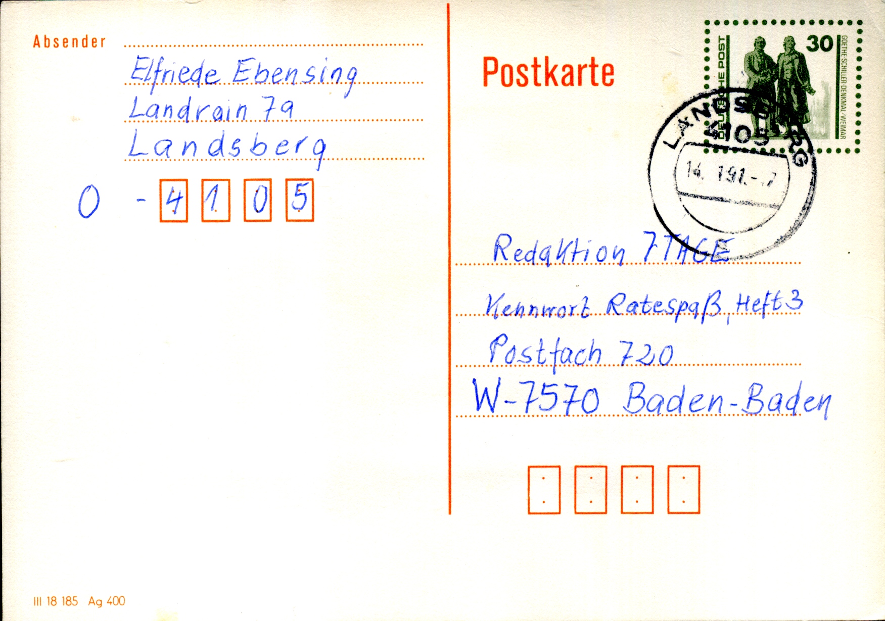 Postal Stationery