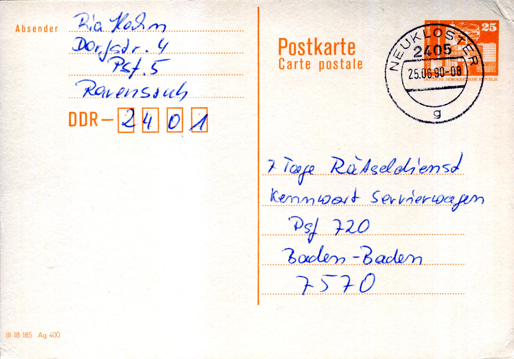 Postal Stationery