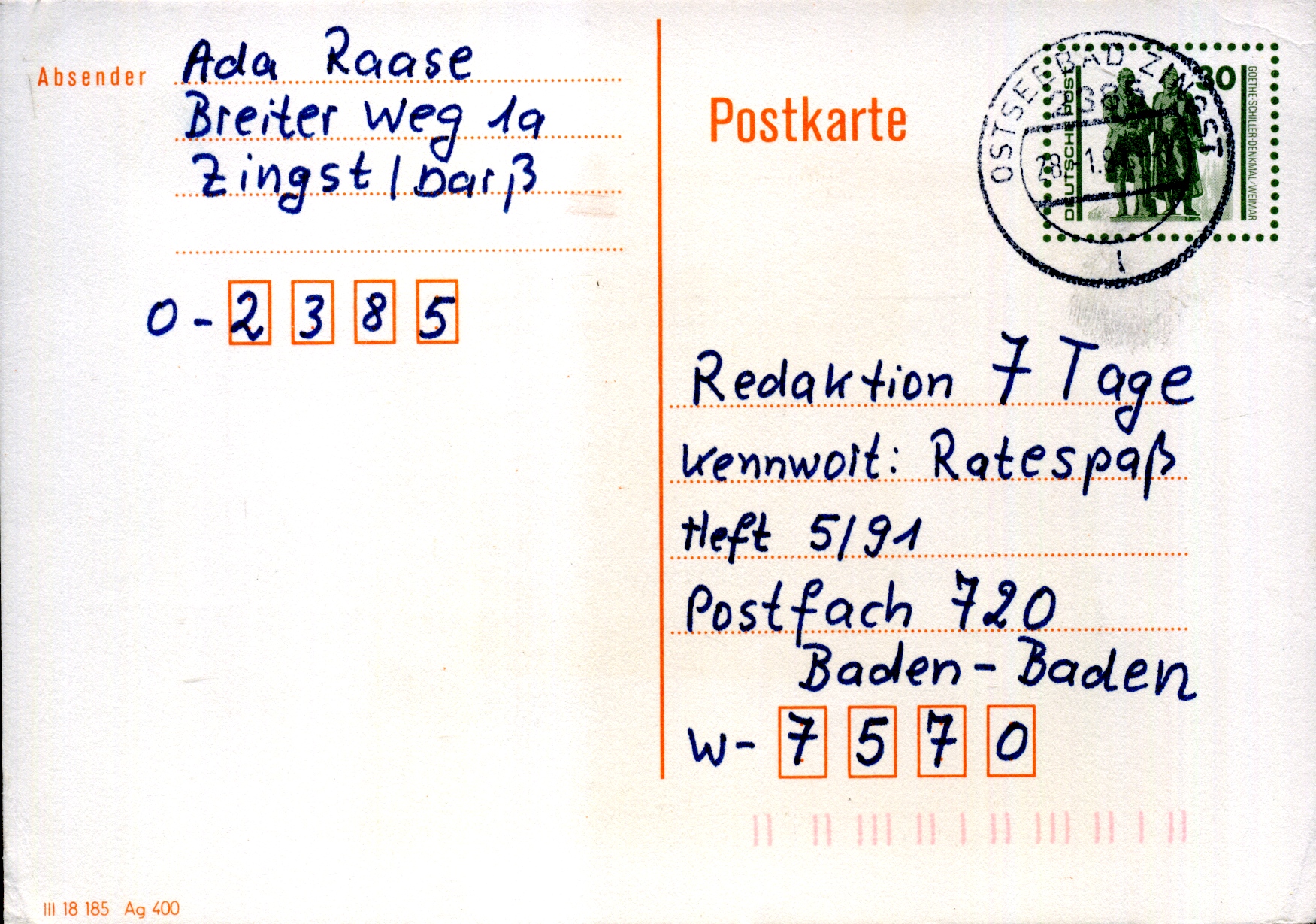 Postal Stationery