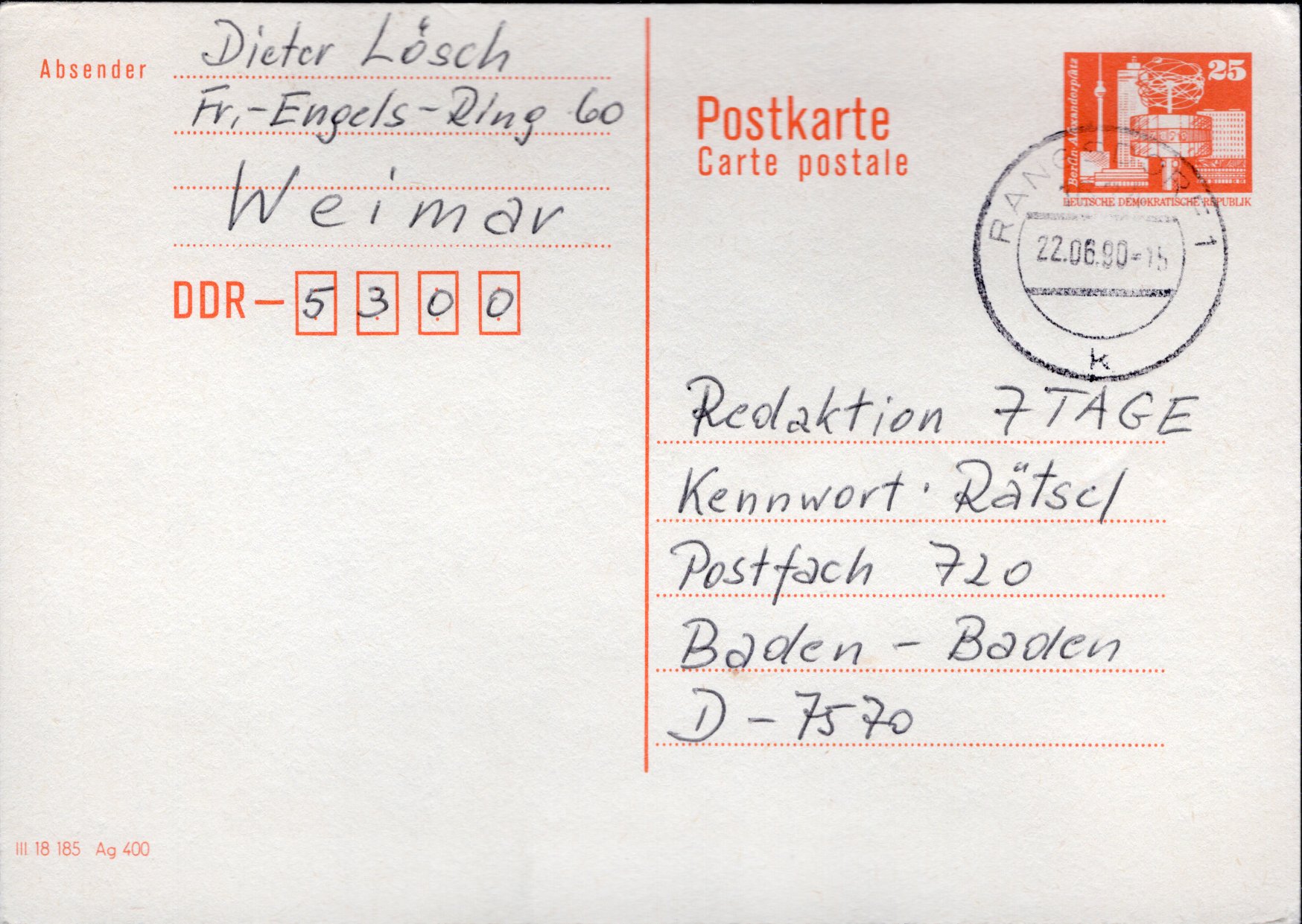 Postal Stationery