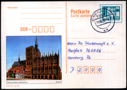 1990: Stralsund, Rathaus und Nikolaikirche