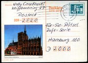 1990: Stralsund, Rathaus und Nikolaikirche